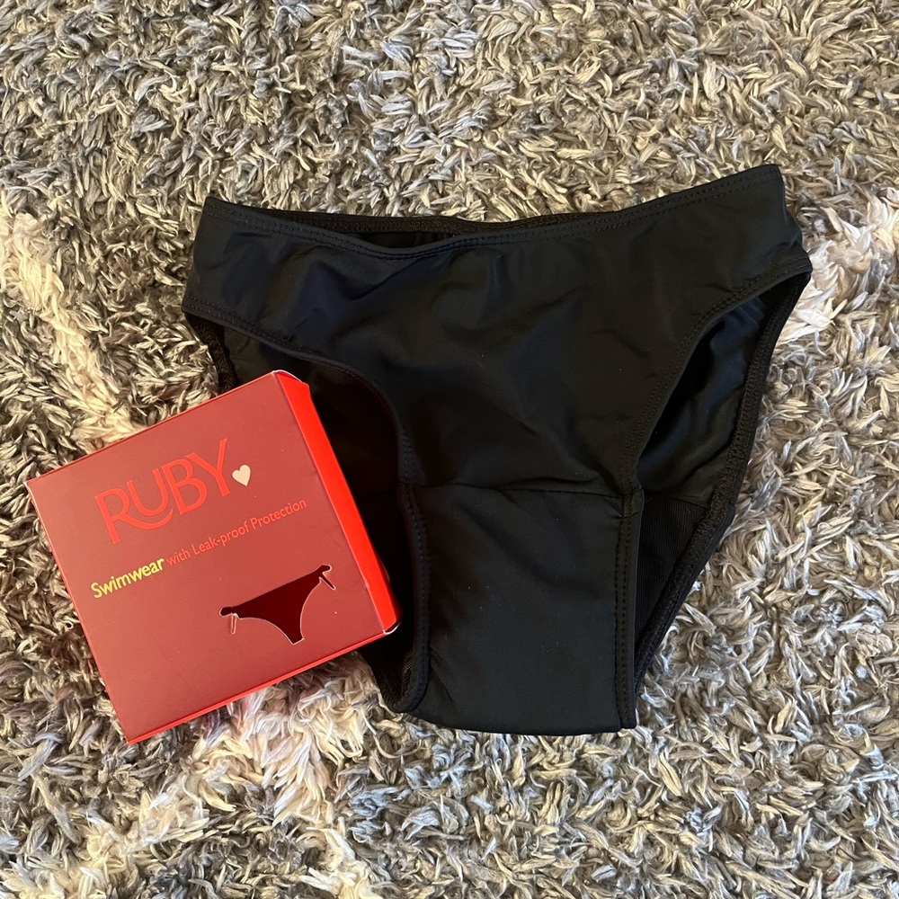 Ruby Love XXS Period Swim Bottoms in Black NEW IN BOX